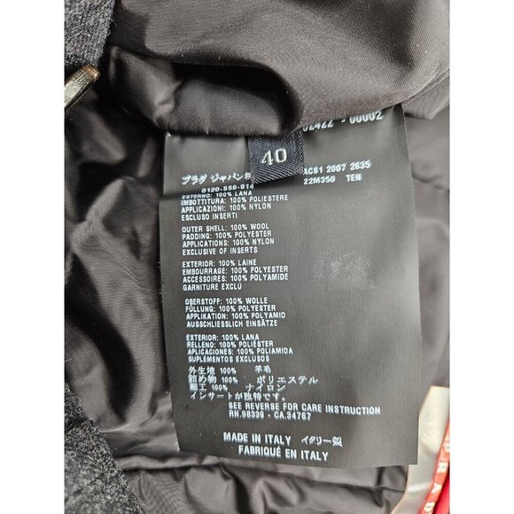 Prada Charcoal Grey Wool Ski Pants Womens 40/4 Lined Made in Italy - Picture 6 of 11